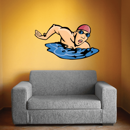 Image of Surfing Wall Decal - Vinyl Sticker - Car Sticker - Die Cut Sticker - CDSCOLOR036