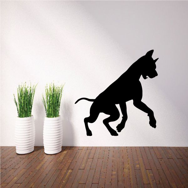 Image of Surprised Doberman Pinscher Decal