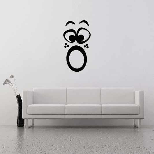 Image of Surprised Eyes Face Decal