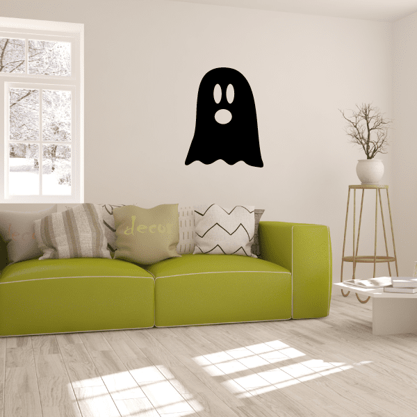 Image of Surprised Simple Ghost Decal