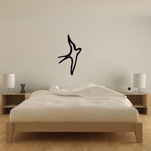 Image of Swallow Outline Decal