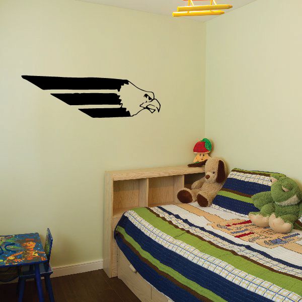 Image of Swift Stripe Eagle Head Decal