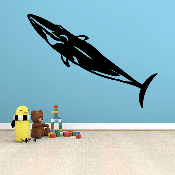 Image of Swimming Blue Whale Decal