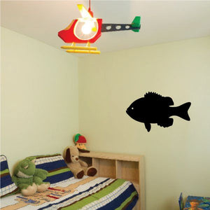 Swimming bluegill fish wall decal