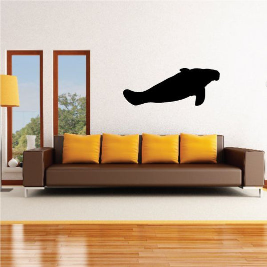 Image of Swimming Manatee Decal