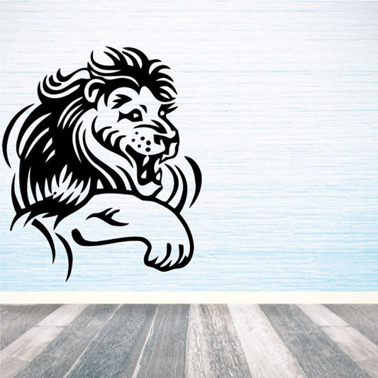 Image of Swiping Lion Decal