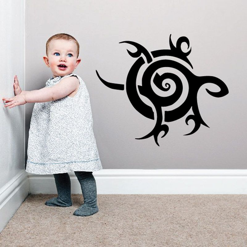 Image of Swirl Abstract Turtle Decal