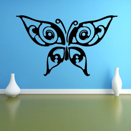 Image of Swirl Art Butterfly Decal