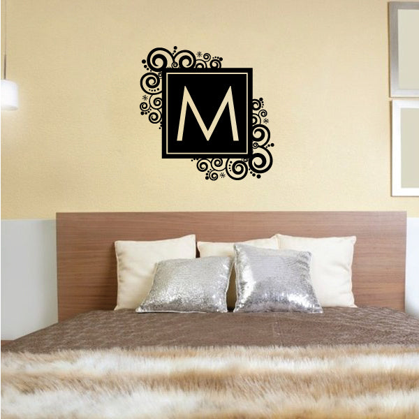 Image of Swirl Monogram Decal