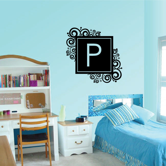 Image of Swirl Monogram Decal