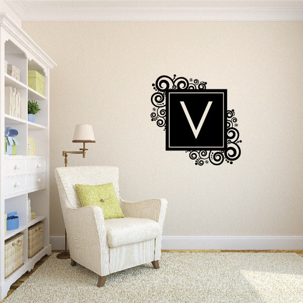 Image of Swirl Monogram Decal