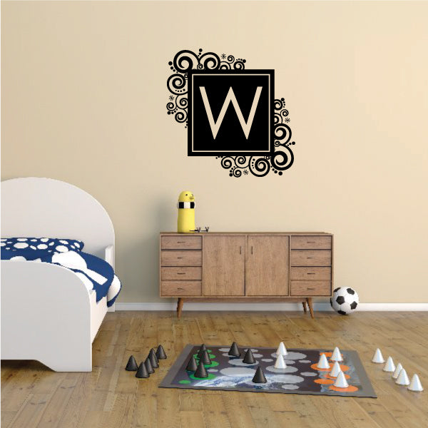 Image of Swirl Monogram Decal