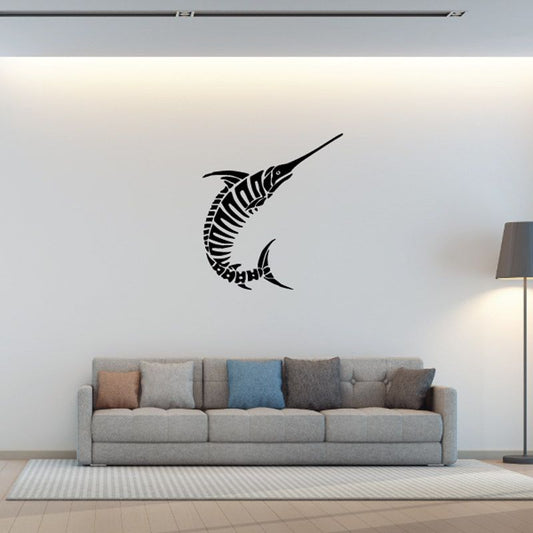 Image of Swordfish Stripe Tribal Decal