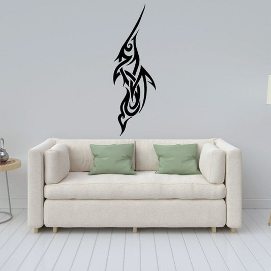 Image of Swordfish Twisted Tribal Decal