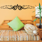 Symmetrical tribal horse head wall decal, black ornate design