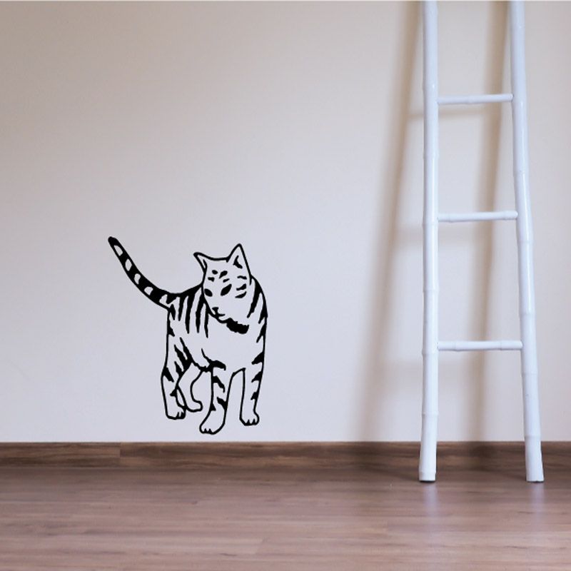 Image of Tabby Cat Shuffle Decal