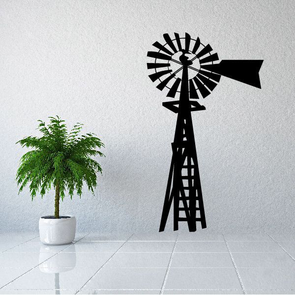 Image of Tall Farm Windmill Decal