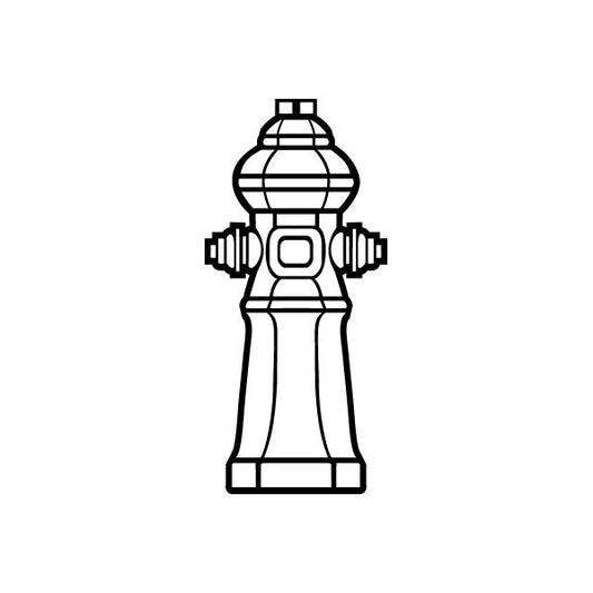 Image of Tall Fire Hydrant Decal