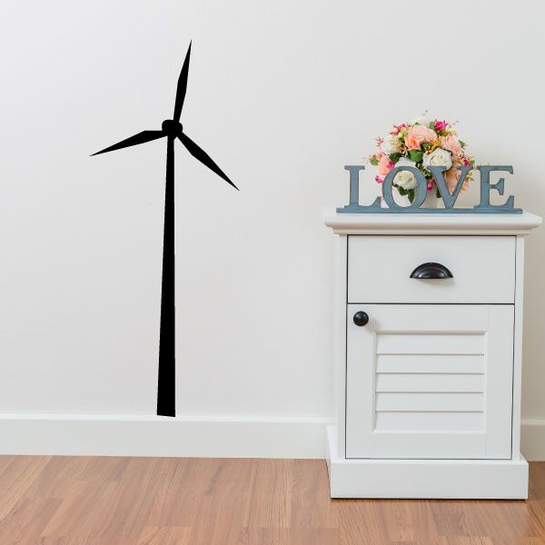 Image of Tall Wind Turbine Decal