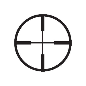 Target crosshair decal: black circular reticle with crosshair lines