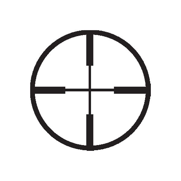 Target crosshair decal: black circular reticle with crosshair lines