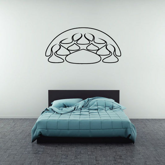 Image of Teardrop Round Ghost Flames Car Decal - Vinyl Decal - Wall Decal - CF549
