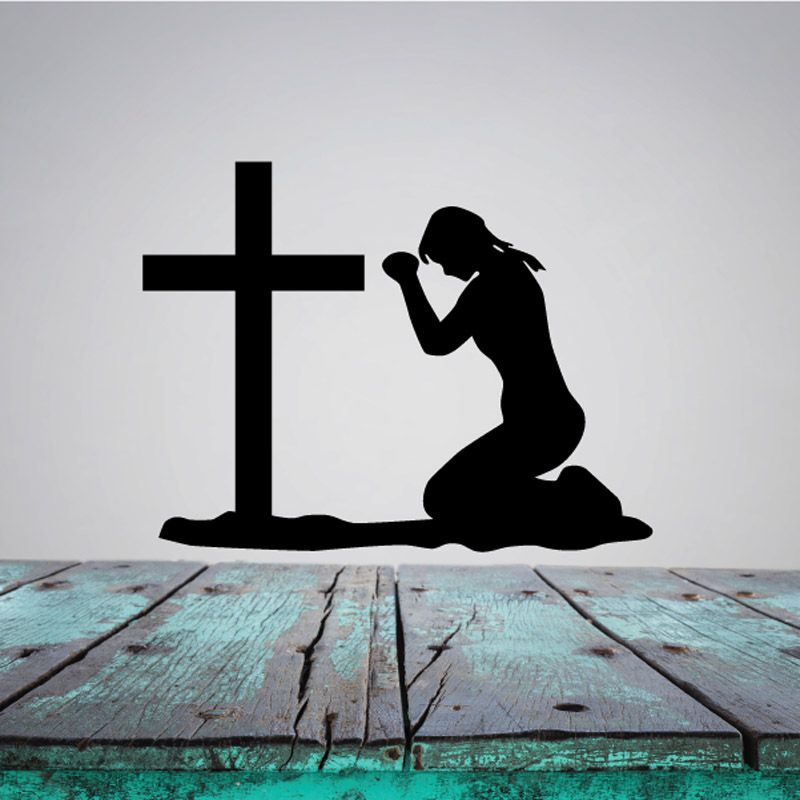 Image of Teen Girl Praying Decal