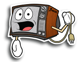 Telly Telivision Vinyl Sticker