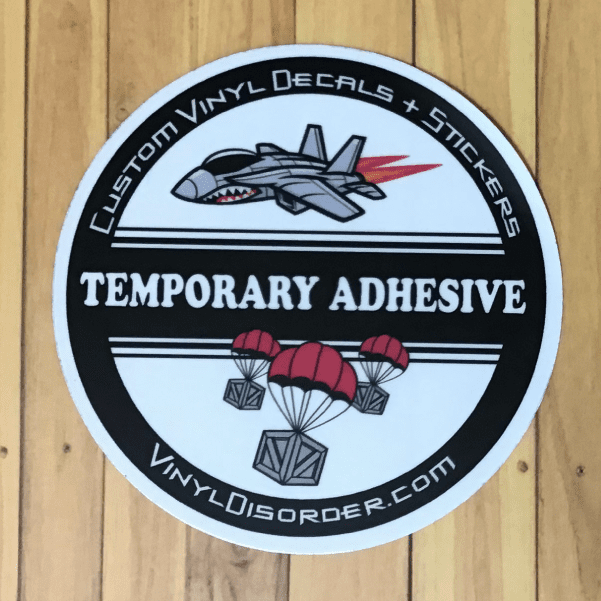 Image of Temporary Adhesive Sticker Vinyl