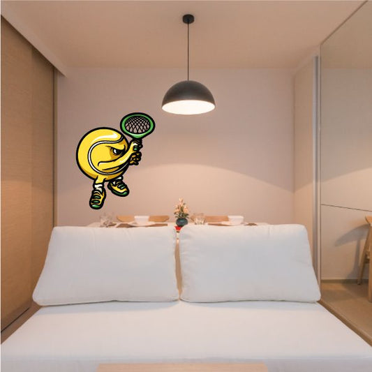 Image of Tennis Ball Wall Decal - Vinyl Car Sticker - Uscolor001