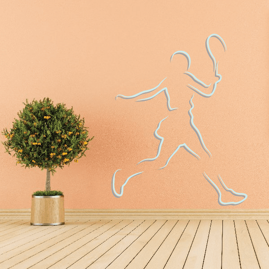 Image of Tennis Wall Decal - Vinyl Sticker - Car Sticker - Die Cut Sticker - CDSCOLOR014