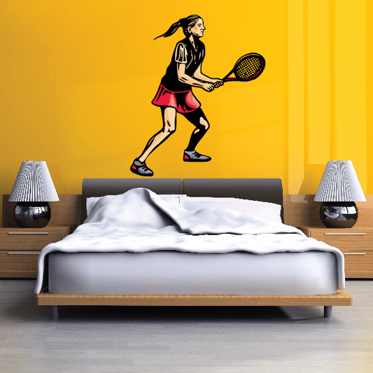 Image of Tennis Wall Decal - Vinyl Sticker - Car Sticker - Die Cut Sticker - CDSCOLOR072