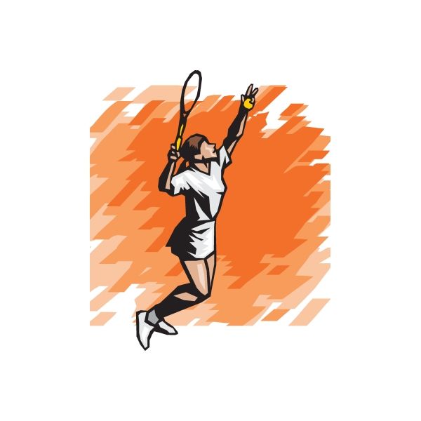 Image of Tennis Wall Decal - Vinyl Sticker - Car Sticker - Die Cut Sticker - DC 004