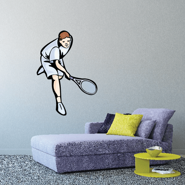 Image of Tennis Wall Decal - Vinyl Sticker - Car Sticker - Die Cut Sticker - SMcolor007