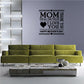 Typography wall decal: 'Mom I love you' with heart and Happy Mother's Day text