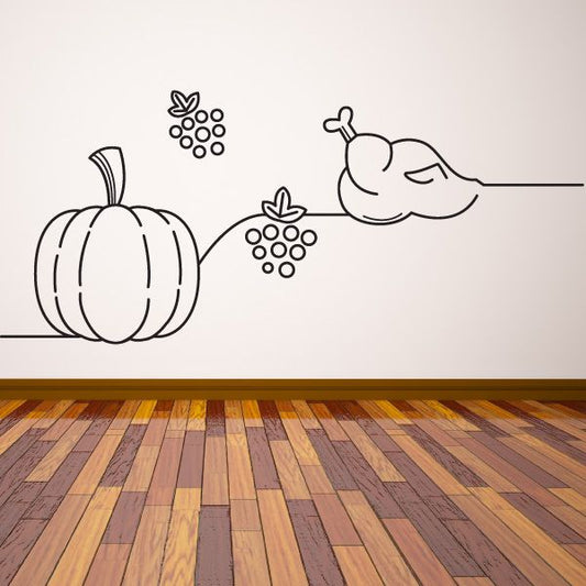 Image of Thanksgiving Line Art Decal