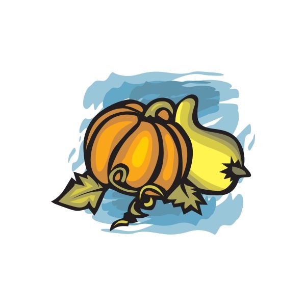 Image of Thanksgiving Pumpkin Squash Sticker