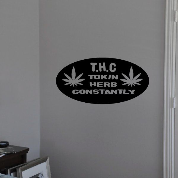 Image of THC Tokin Herb Constantly Decal