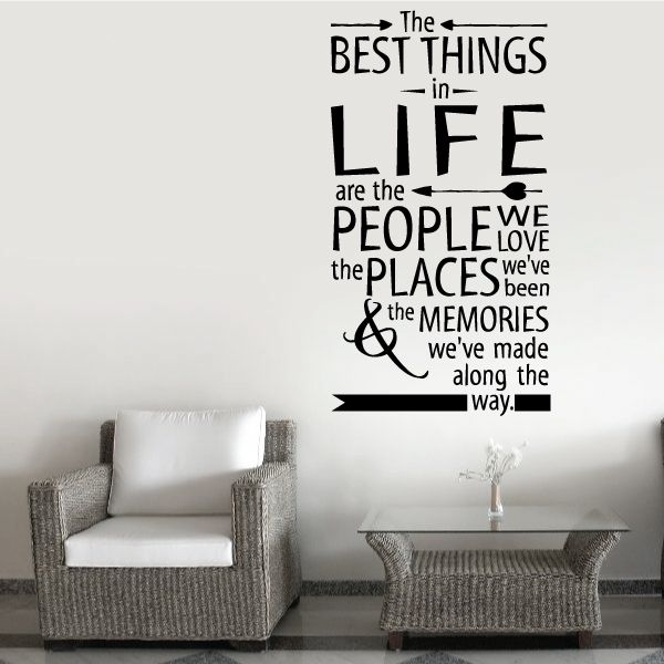 Image of The Best Things in Life are the people we love Wall Decal