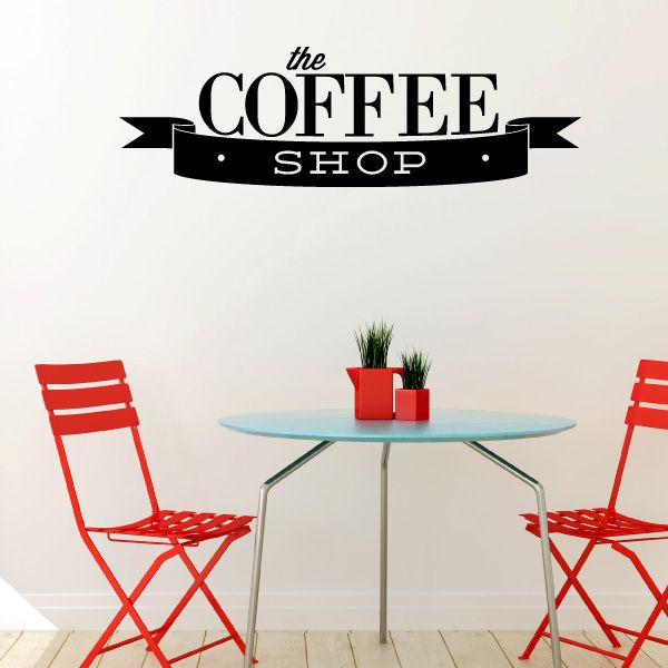 Image of The Coffee Shop Scroll Decal