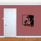 Dope Man Cometh vinyl wall decal: black hat figure with bold text