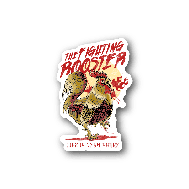 Image of The Fighting Rooster Sticker