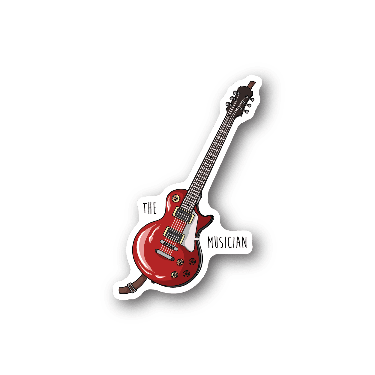 Image of The Guitar Musician Sticker