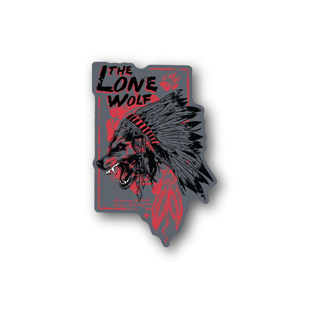 Image of The Lone Wolf Sticker