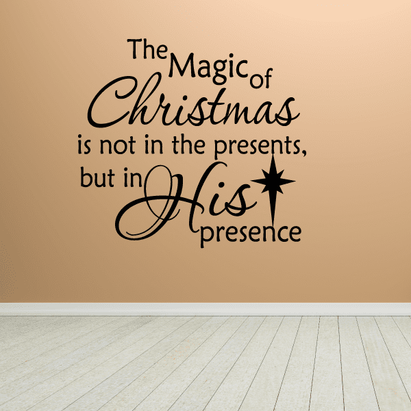 Image of The Magic of Christmas Quote Decal