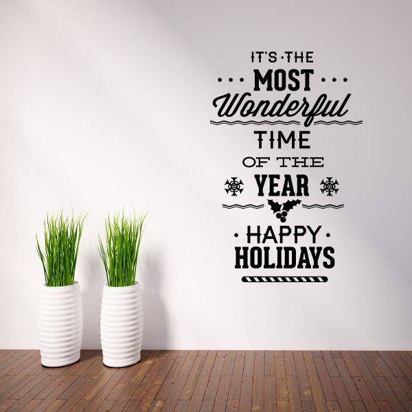 Image of The Most Wonderful Time of The Year Quote Decal