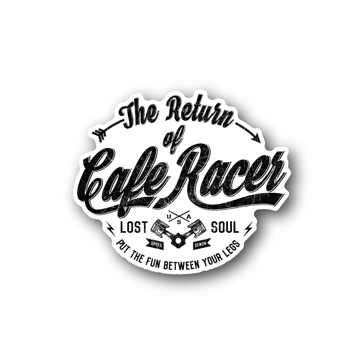 The Return of Cafe Racer Sticker – Vinyl Disorder