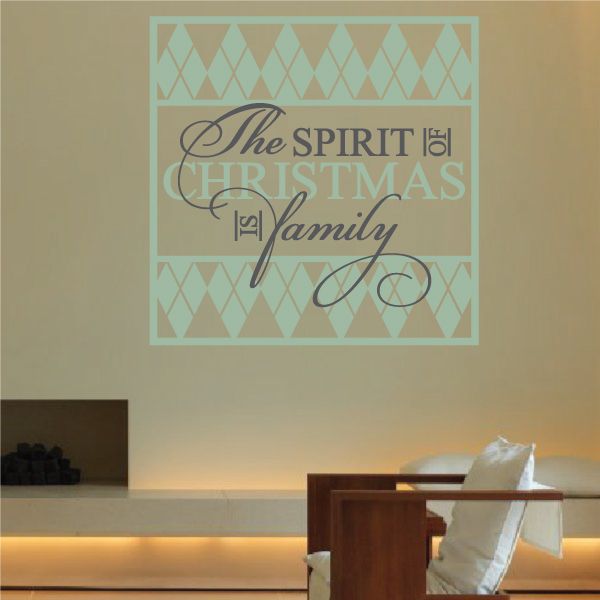 Image of The Spirit of Christmas Quote Printed Decal