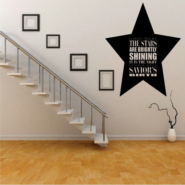 Image of The Stars Are Brightly Shining Quote Wall Decal