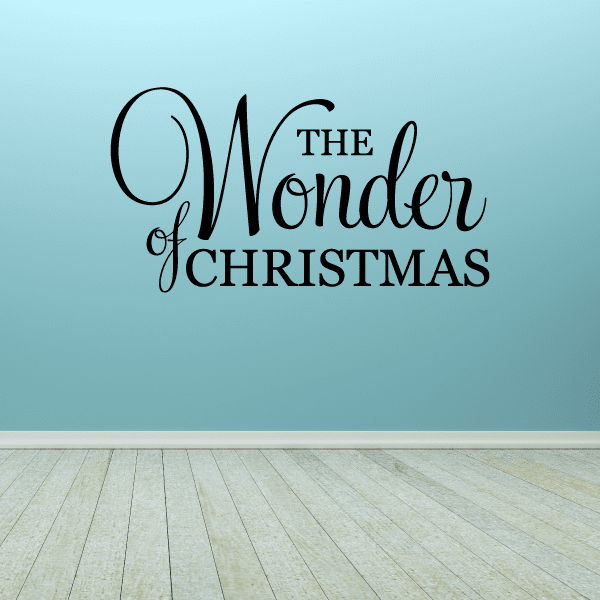 Image of The Wonder of Christmas Quote Decal